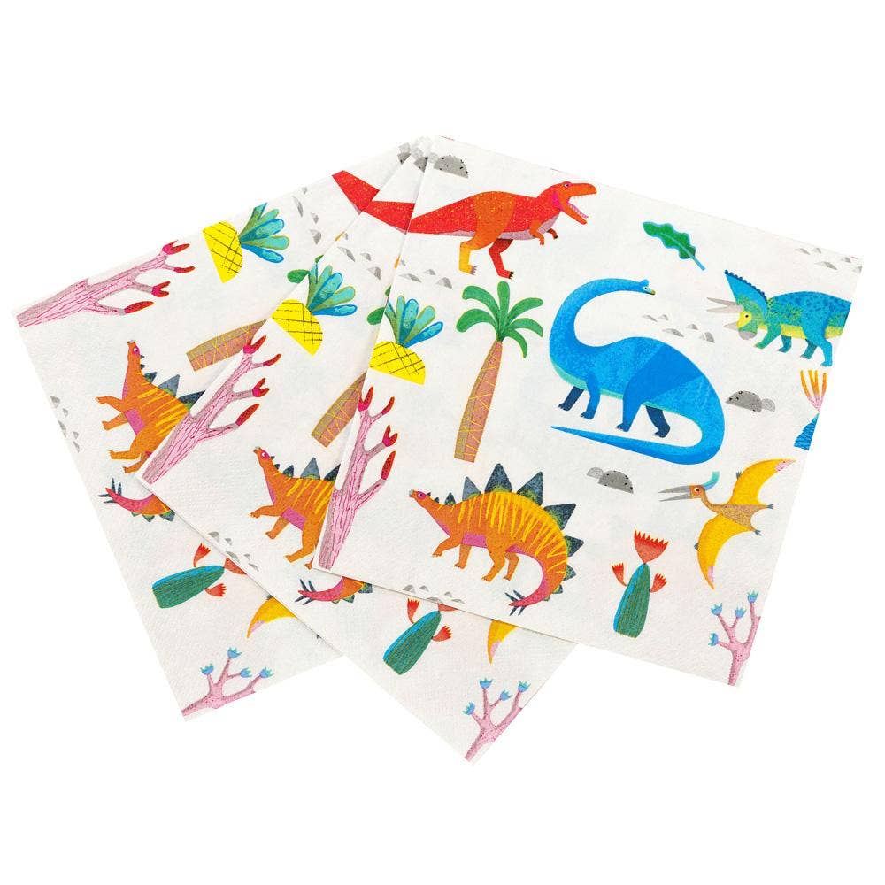 Party Dinosaur Napkins - bubblegum market