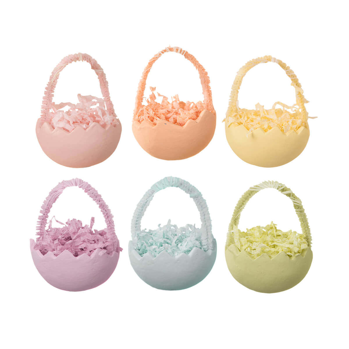 Pastel Cracked Egg Ornament Set (Set of 6) - bubblegum market