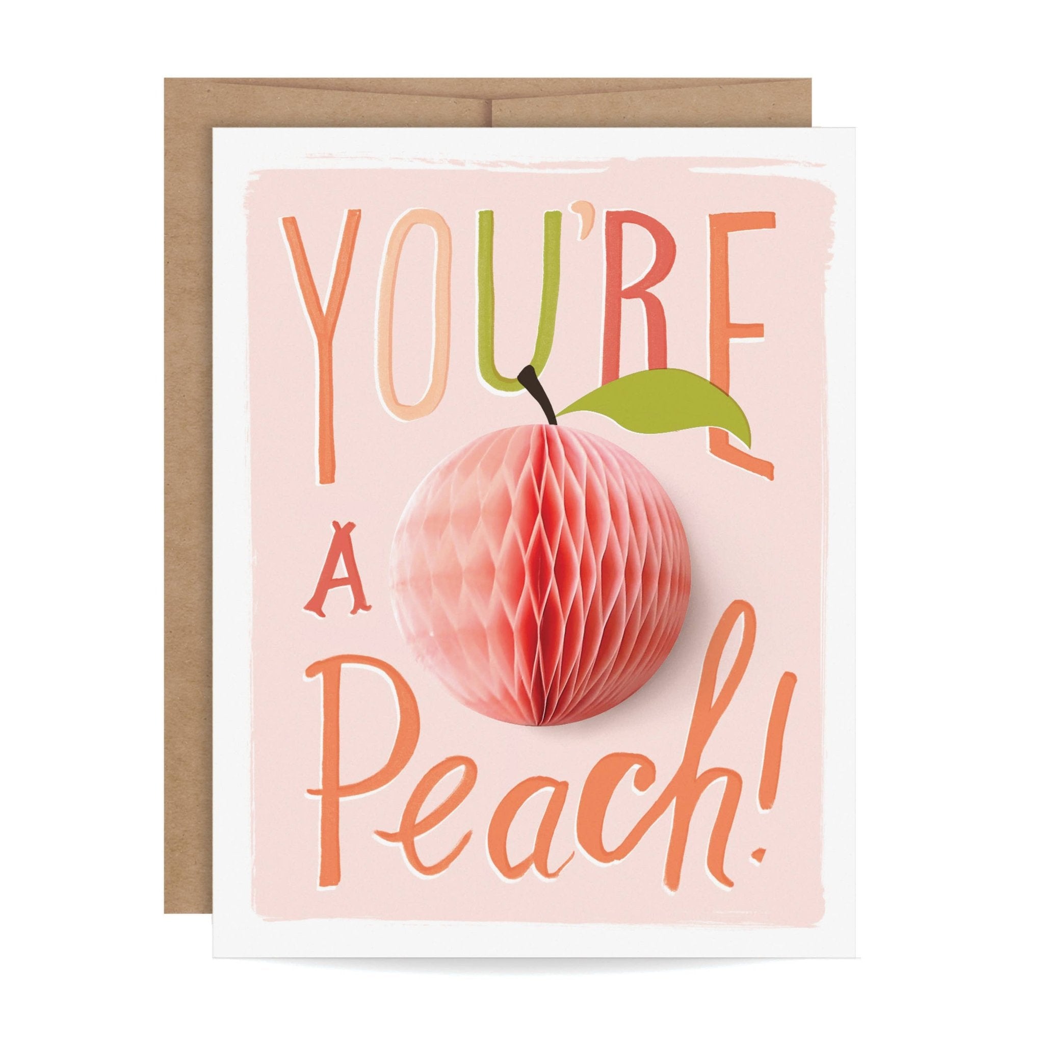 Peach Pop - up Card - bubblegum market