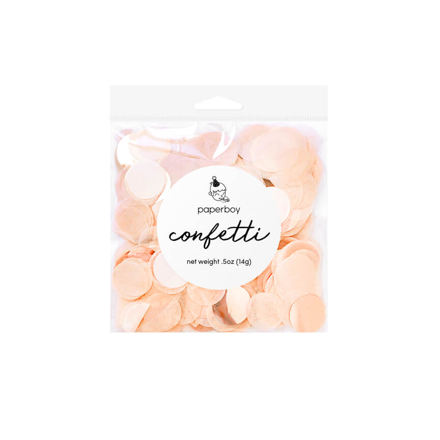 Peach & Rose Gold Confetti - bubblegum market