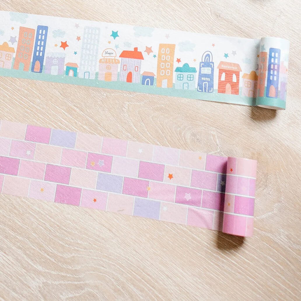 Pink Brick Scene Play Tape - bubblegum market