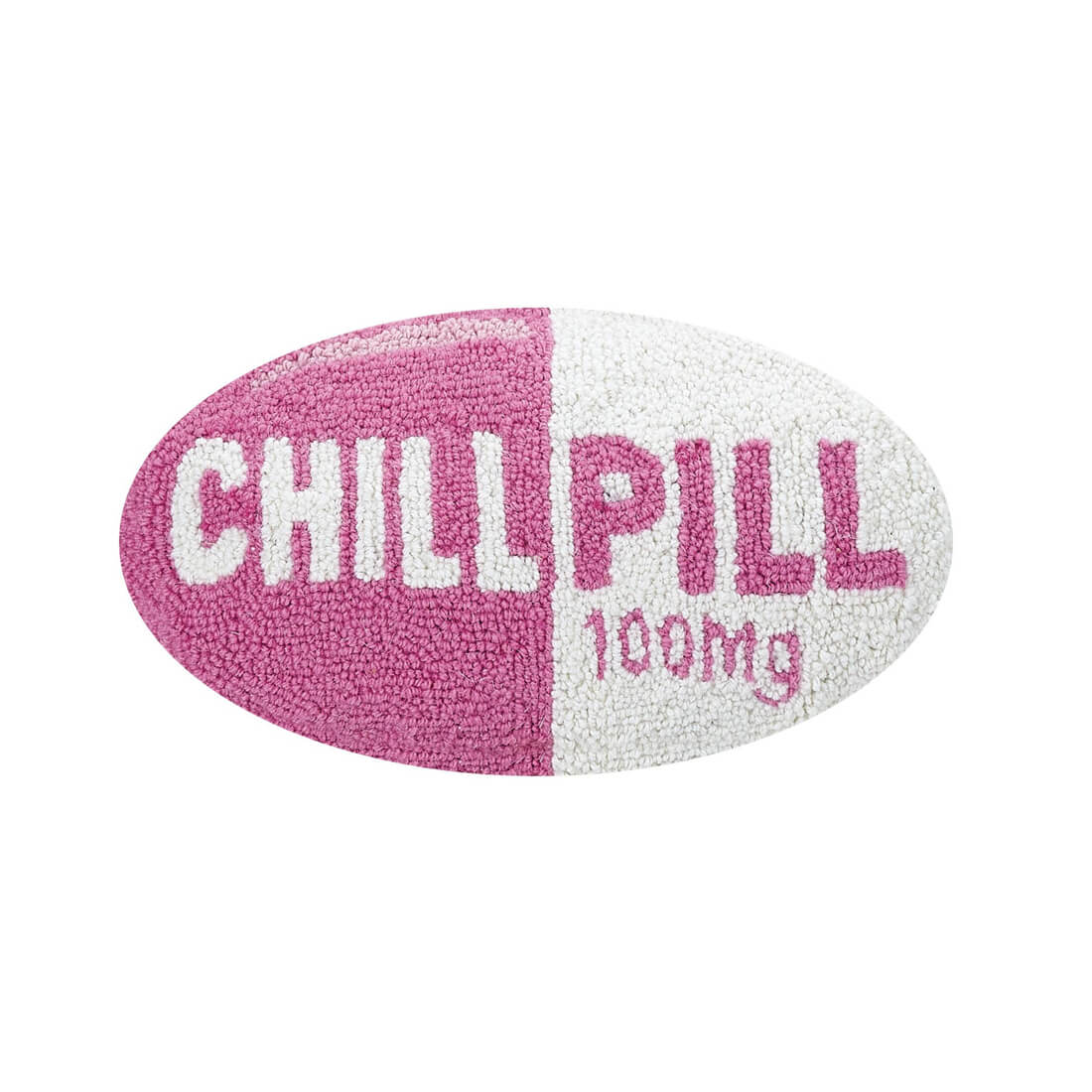 Pink Chill Pill Hook Pillow - bubblegum market