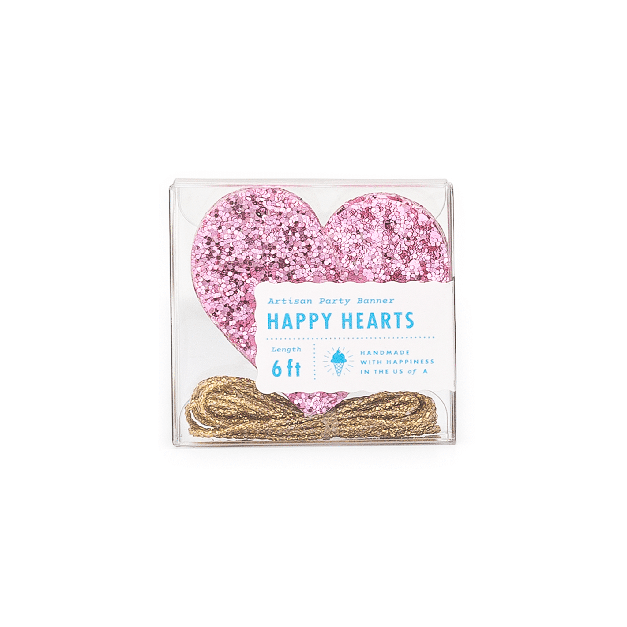 Pink Heart Banner - bubblegum market
