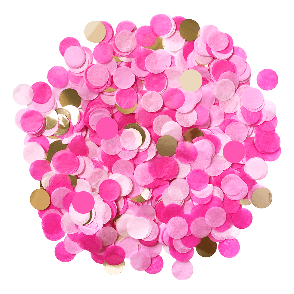 Pink Party Confetti - bubblegum market
