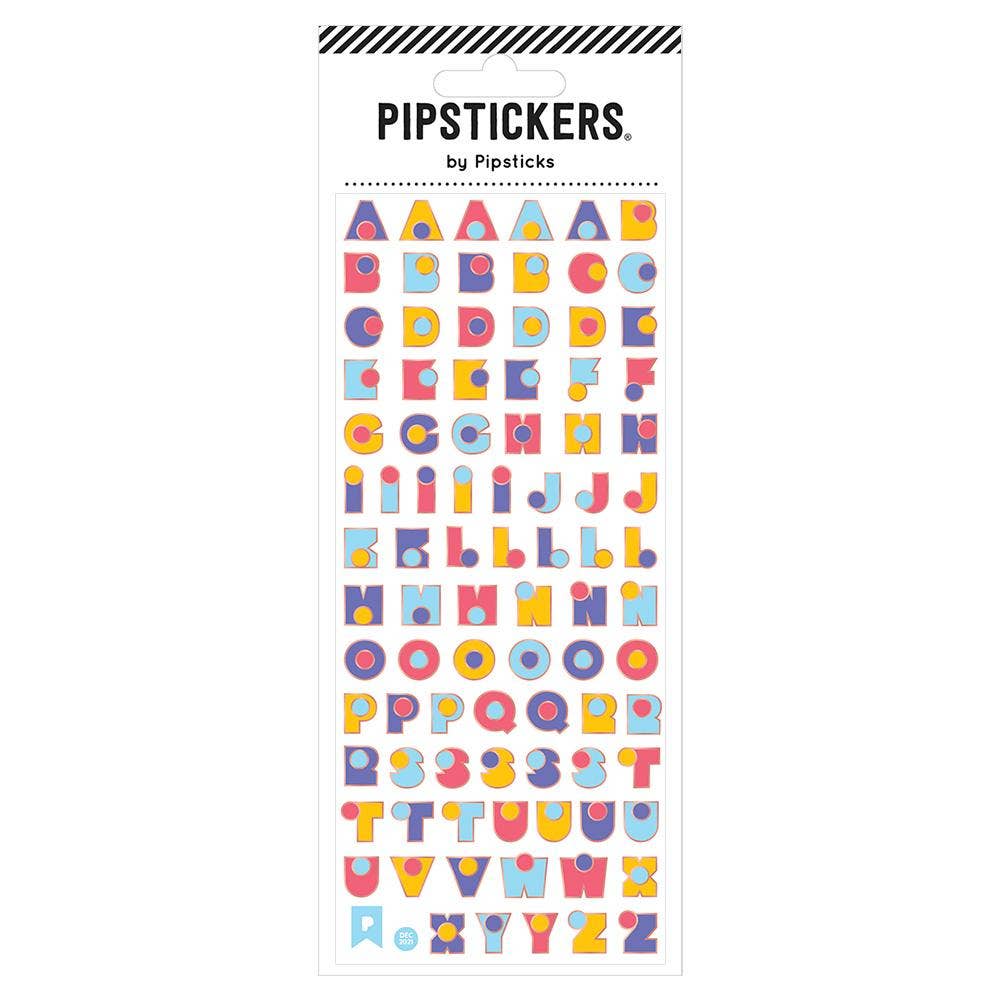 Polka Dot Alphabet Stickers - bubblegum market