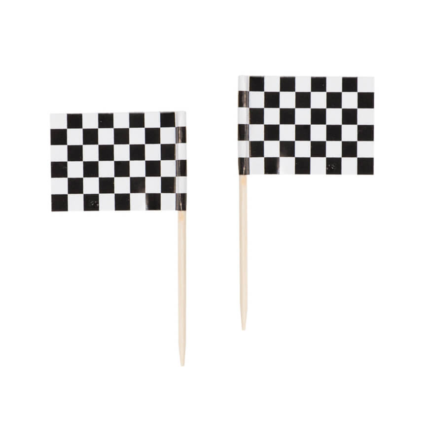 Race Car Party Treat Picks / Cupcake Toppers - bubblegum market