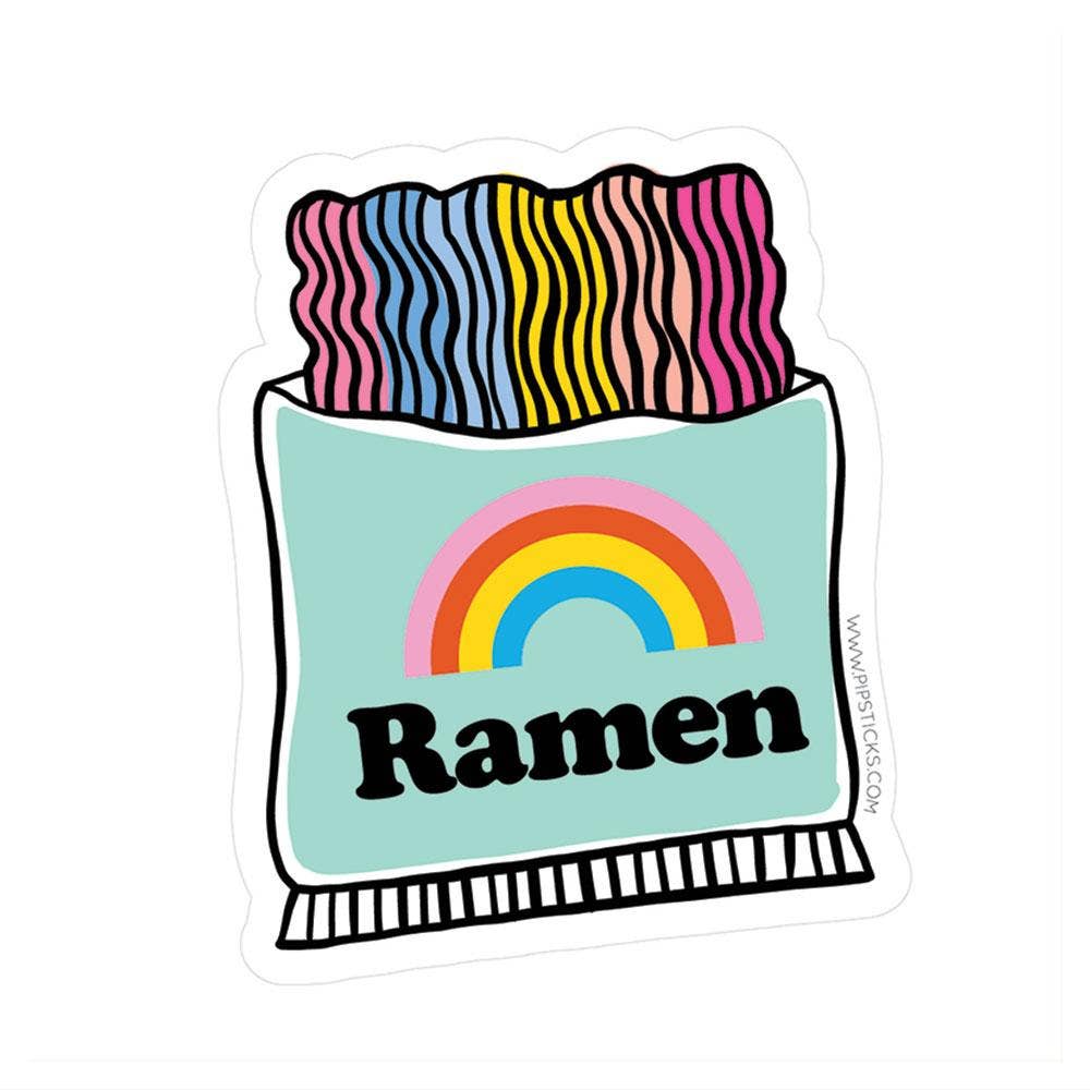 Rainbow Ramen Vinyl Sticker - bubblegum market