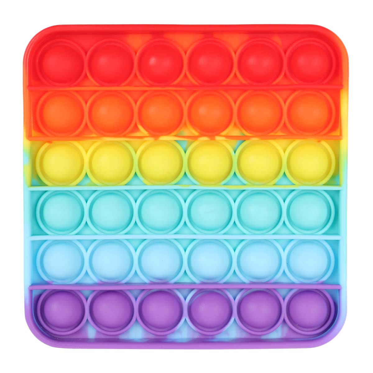 Rainbow Square Fidget Pop Sensory Toy - bubblegum market