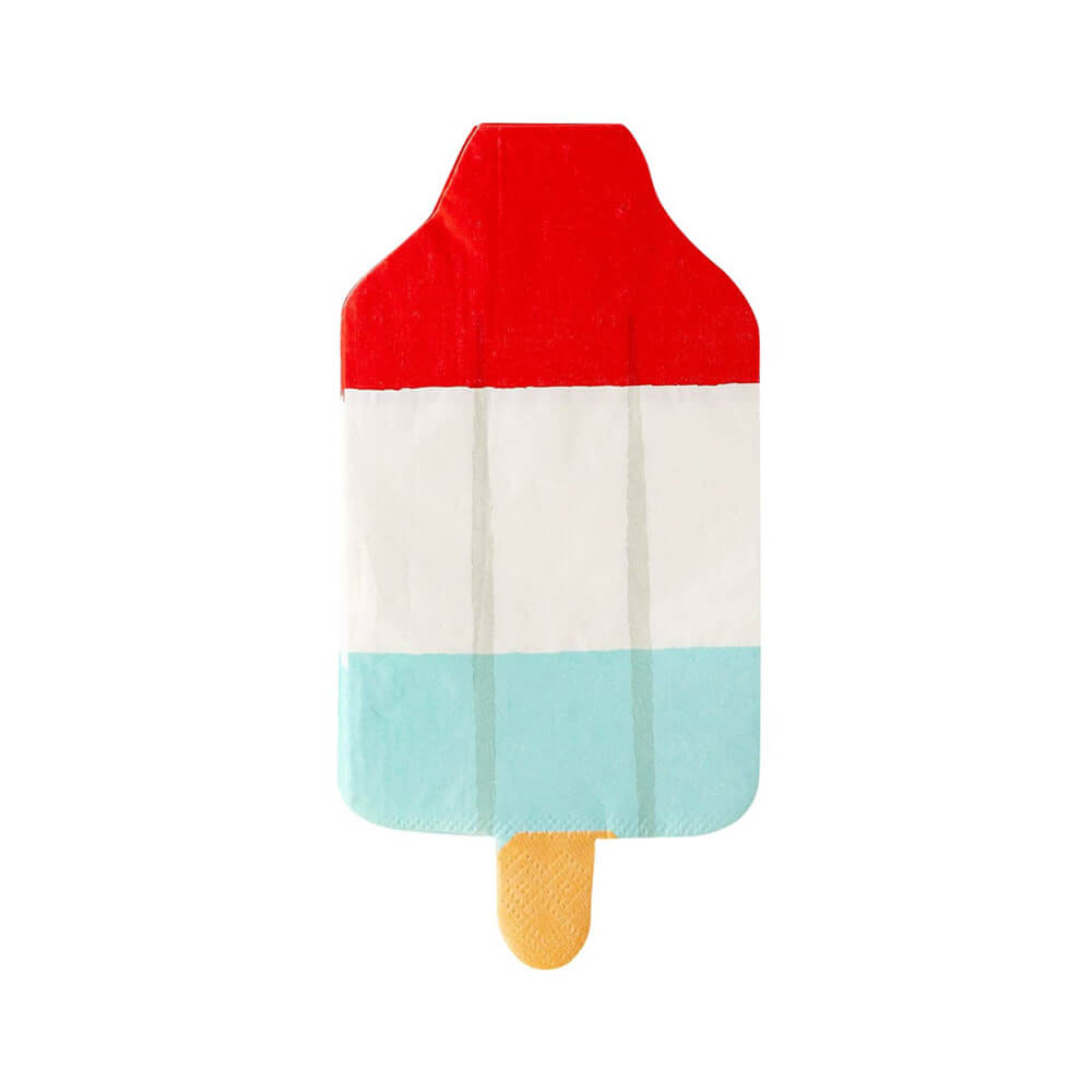 Rocket Pop Shaped Napkins - bubblegum market