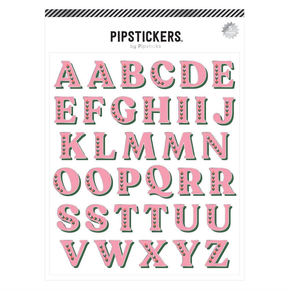 Rosebud Big Alphabet Stickers (5 Stickers) - bubblegum market