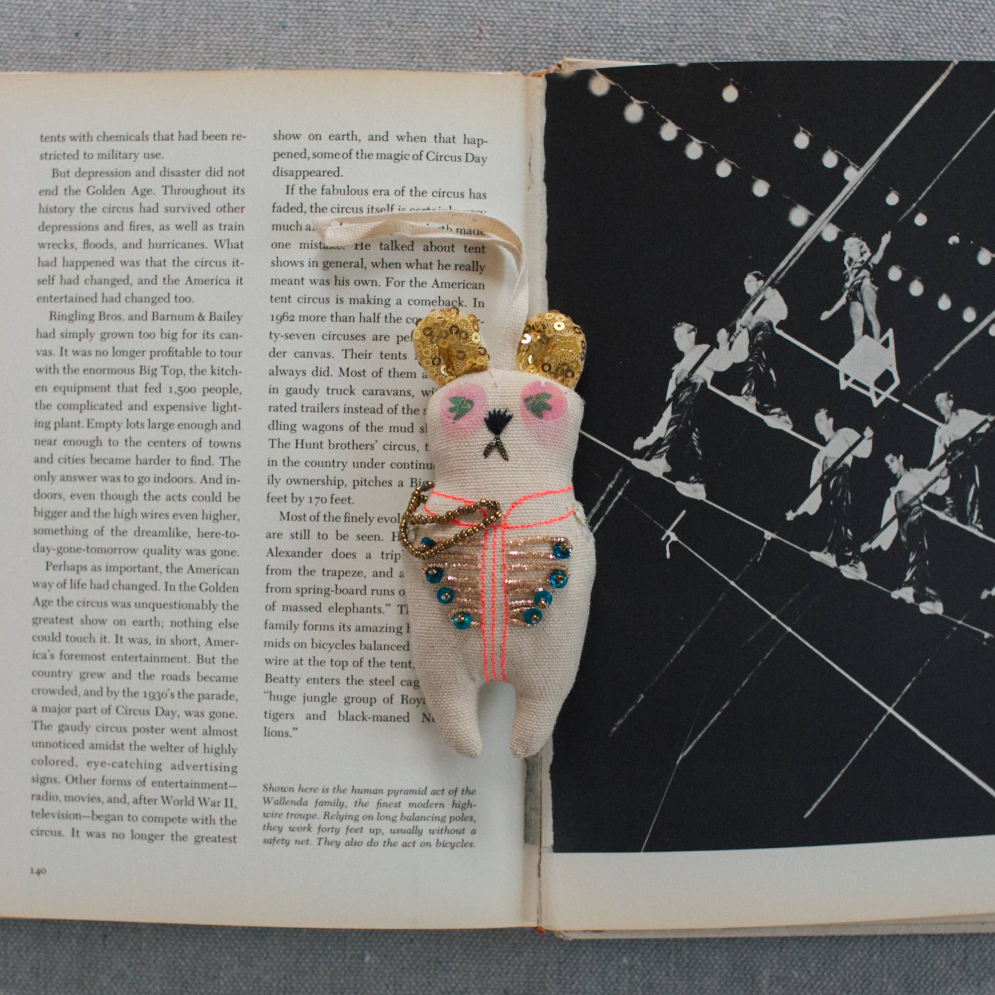 Sargent Pepper Bear Cotton - Filled Ornament - bubblegum market