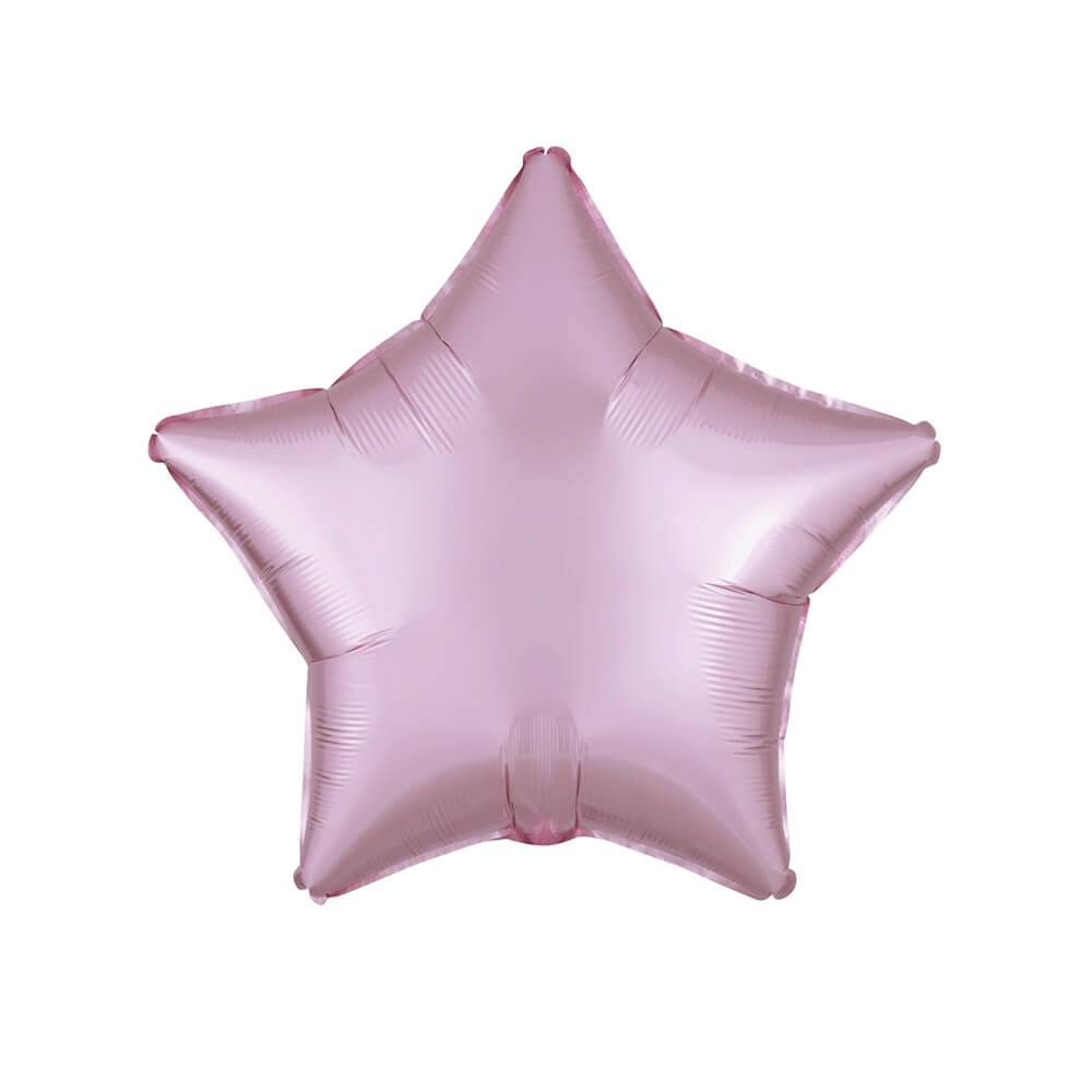 Satin Luxe Pastel Pink Star Foil Balloon 18" - bubblegum market