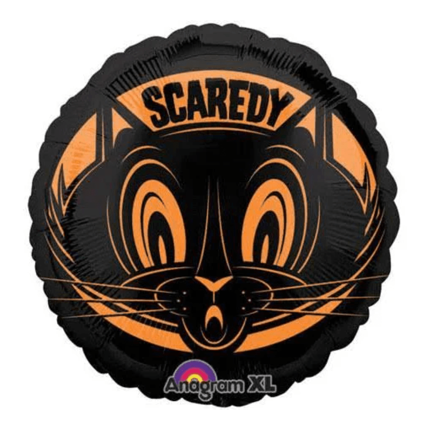 Scaredy Cat Foil Balloon 18" - bubblegum market