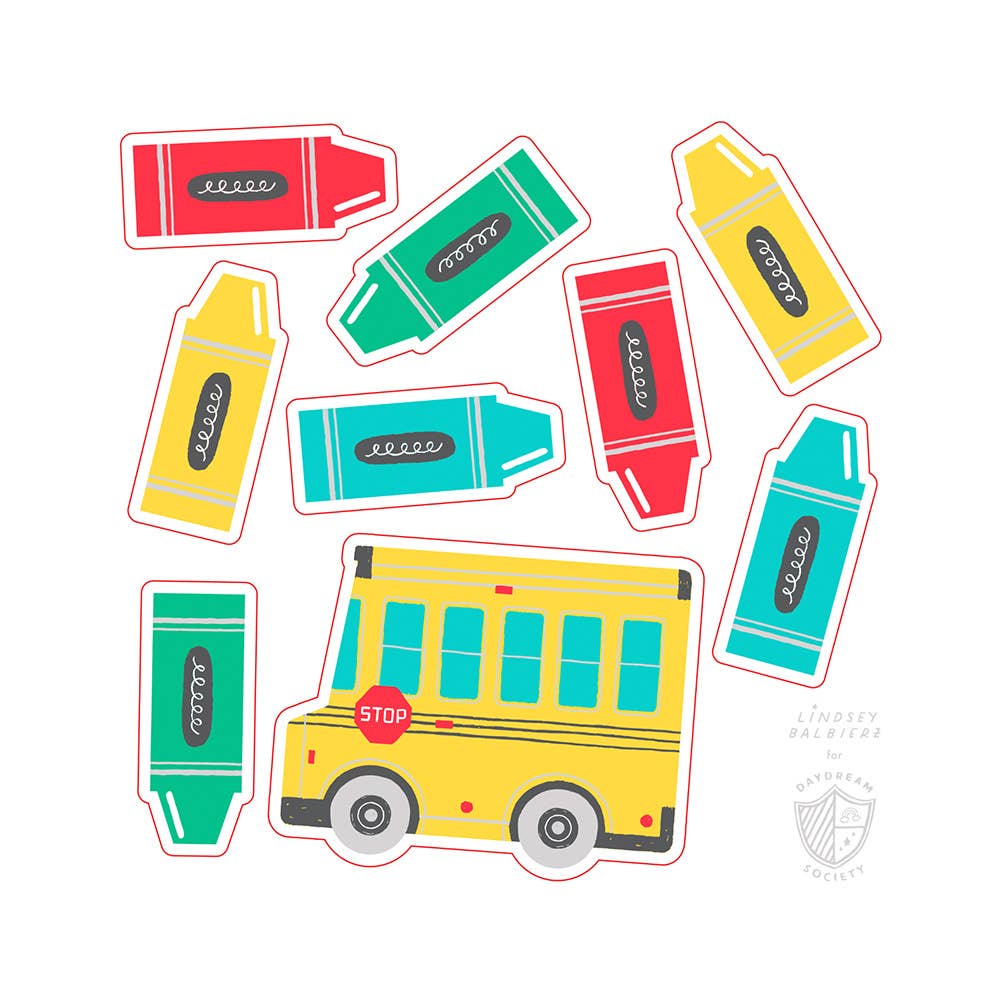 School Days Sticker Sheets (4pk) - bubblegum market