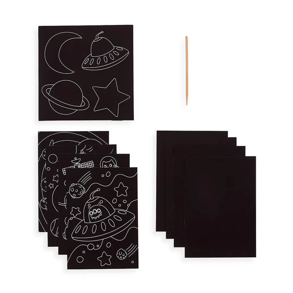 Scratch & Scribble Art Kit: Outer Space Explorers - bubblegum market