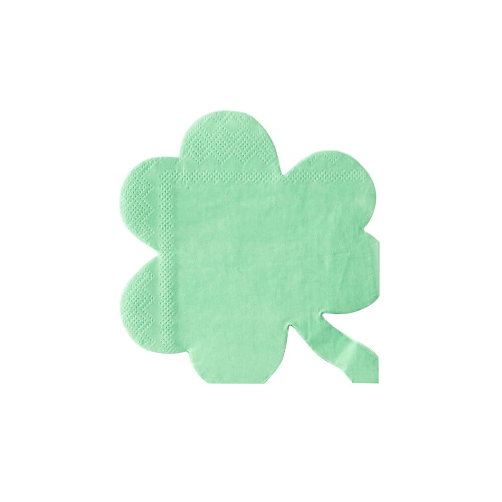 Shamrock - Shaped Cocktail Napkins - bubblegum market