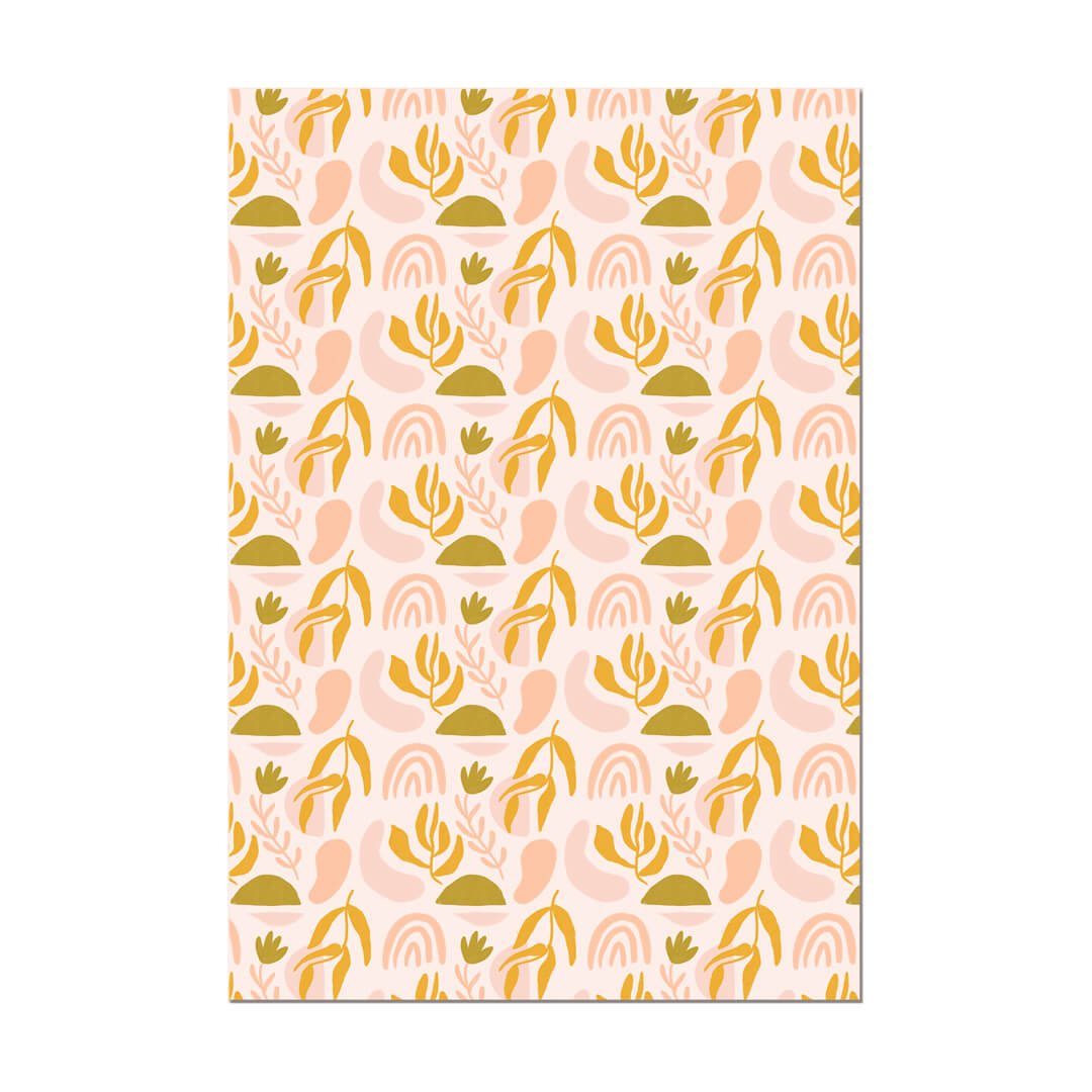 Shapes Party Wrapping Paper Sheets (Roll of 3) - bubblegum market