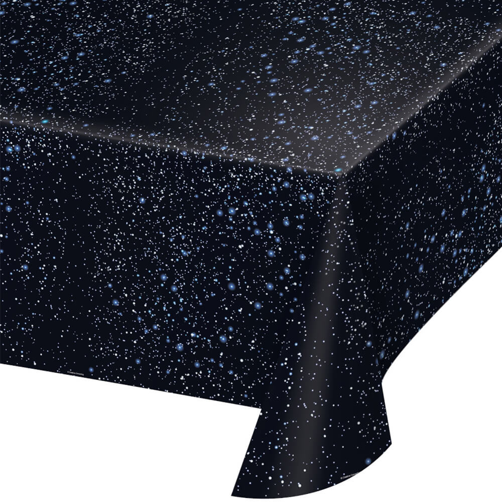 Space Blast Party Plastic Table Cover - bubblegum market