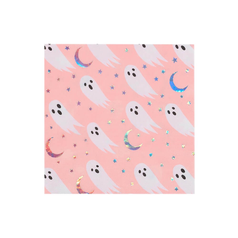 Spooked Halloween Ghost Napkins - bubblegum market
