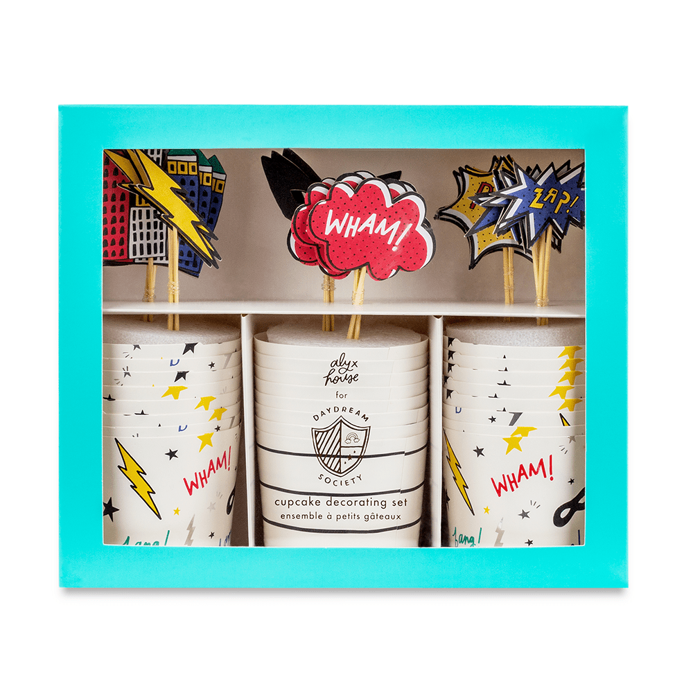Superhero Cupcake Decorating Kit - bubblegum market