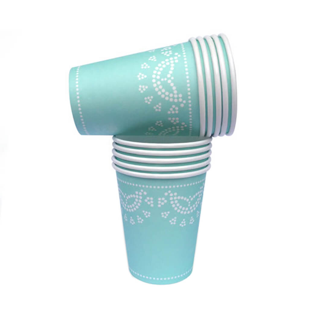 Tiffanesque Lovely Lace Paper Cups - bubblegum market