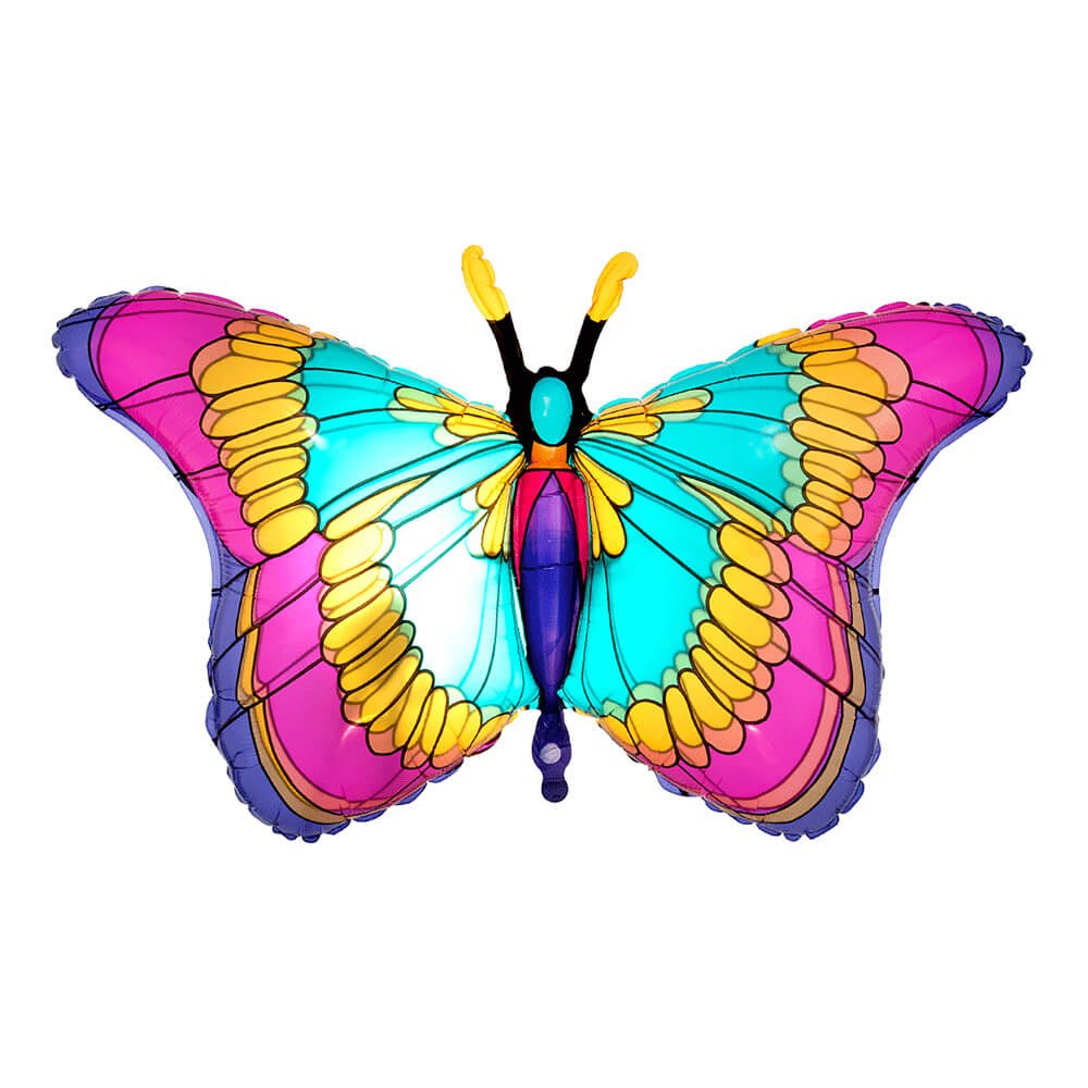 Translucent Butterfly Balloon 32" - bubblegum market