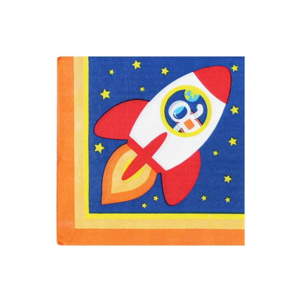 Trip To The Moon Space Party Napkins - bubblegum market