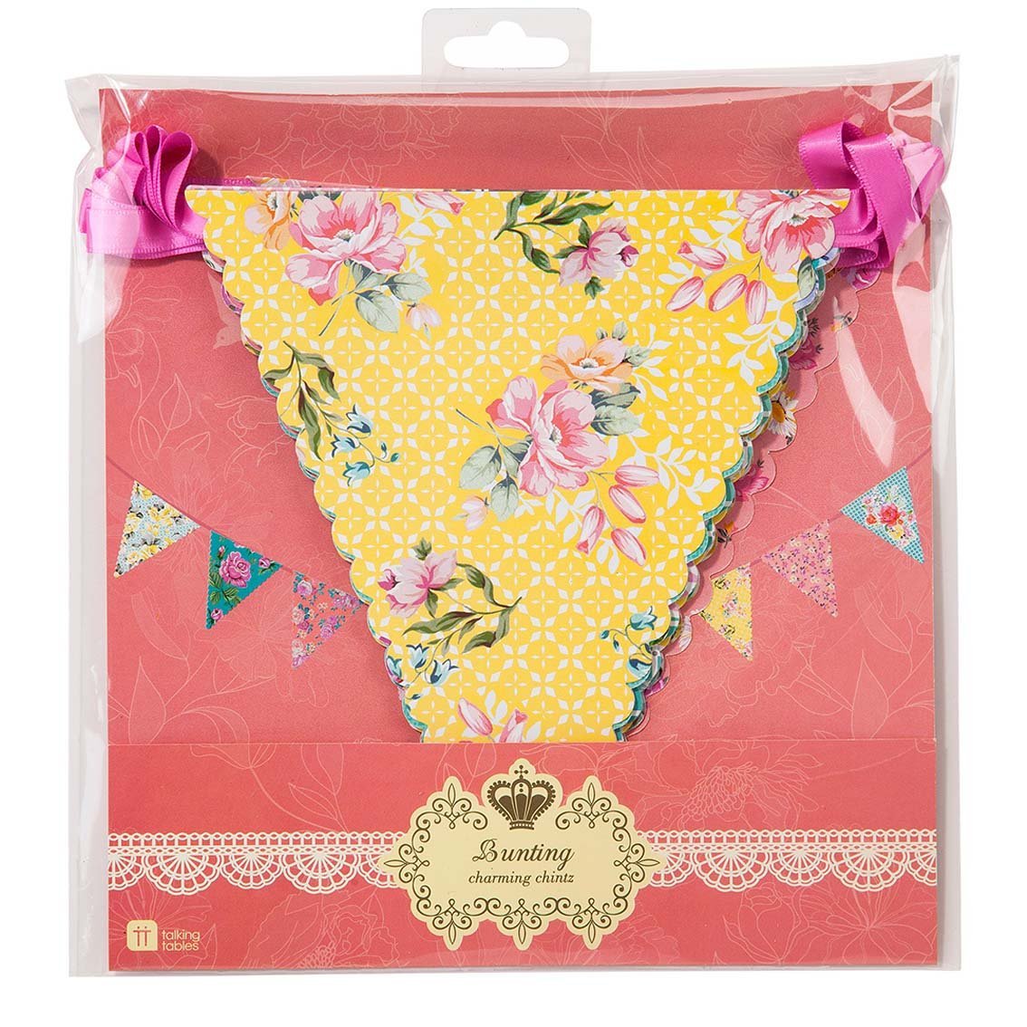 Truly Scrumptious Bright Floral Bunting - bubblegum market