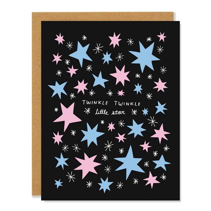 Twinkle Twinkle Little Star Greeting Card - bubblegum market