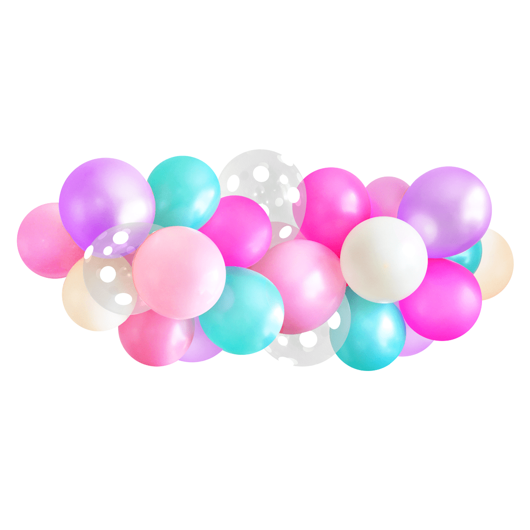 Unicorn Balloon Garland - bubblegum market