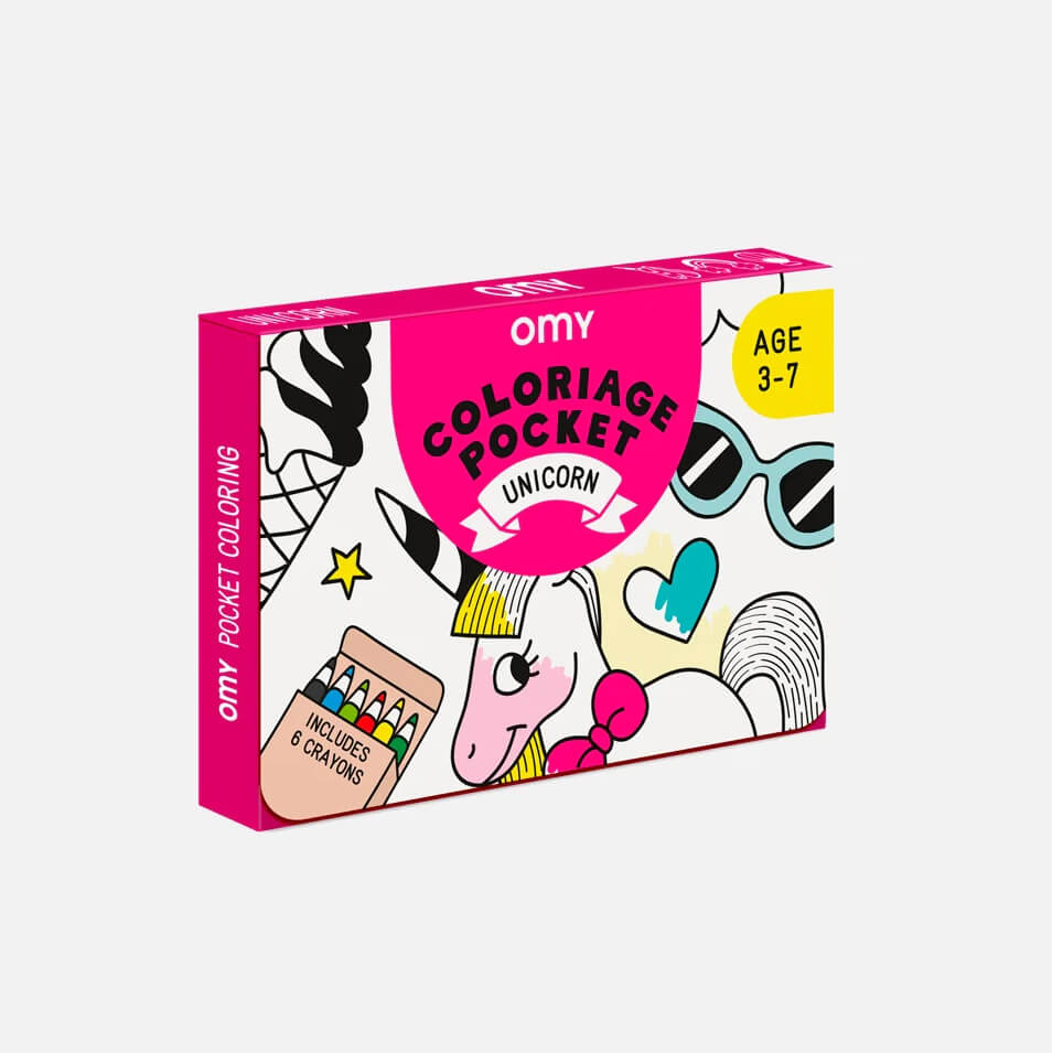 Unicorn Coloring Pocket Poster - bubblegum market
