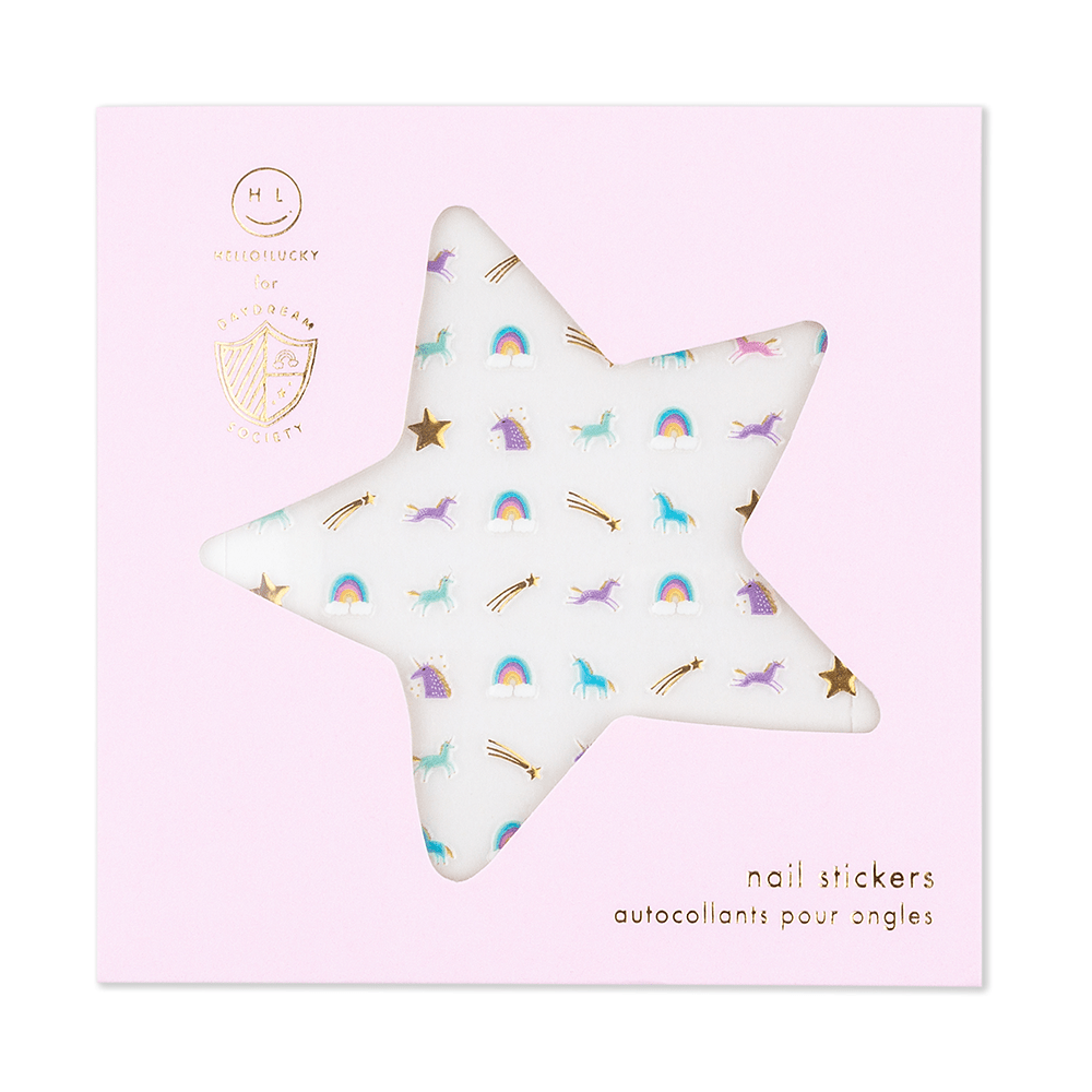 Unicorn + Rainbows Nail Stickers - bubblegum market