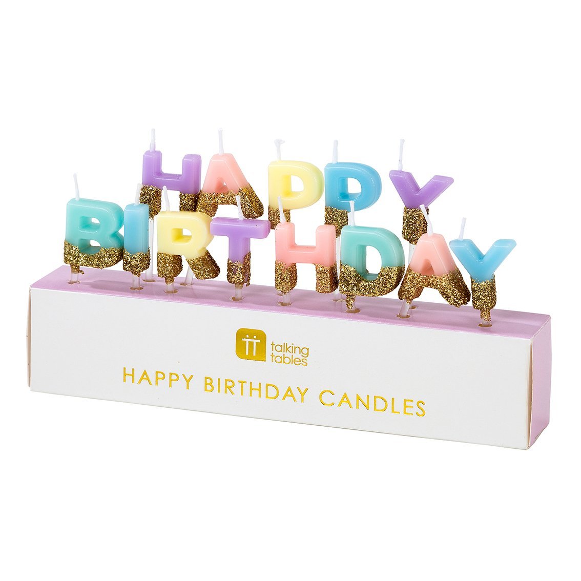 We Heart Birthdays "Happy Birthday" Candles - bubblegum market