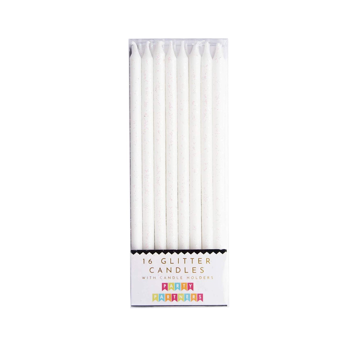 White Glitter Candle Set - bubblegum market