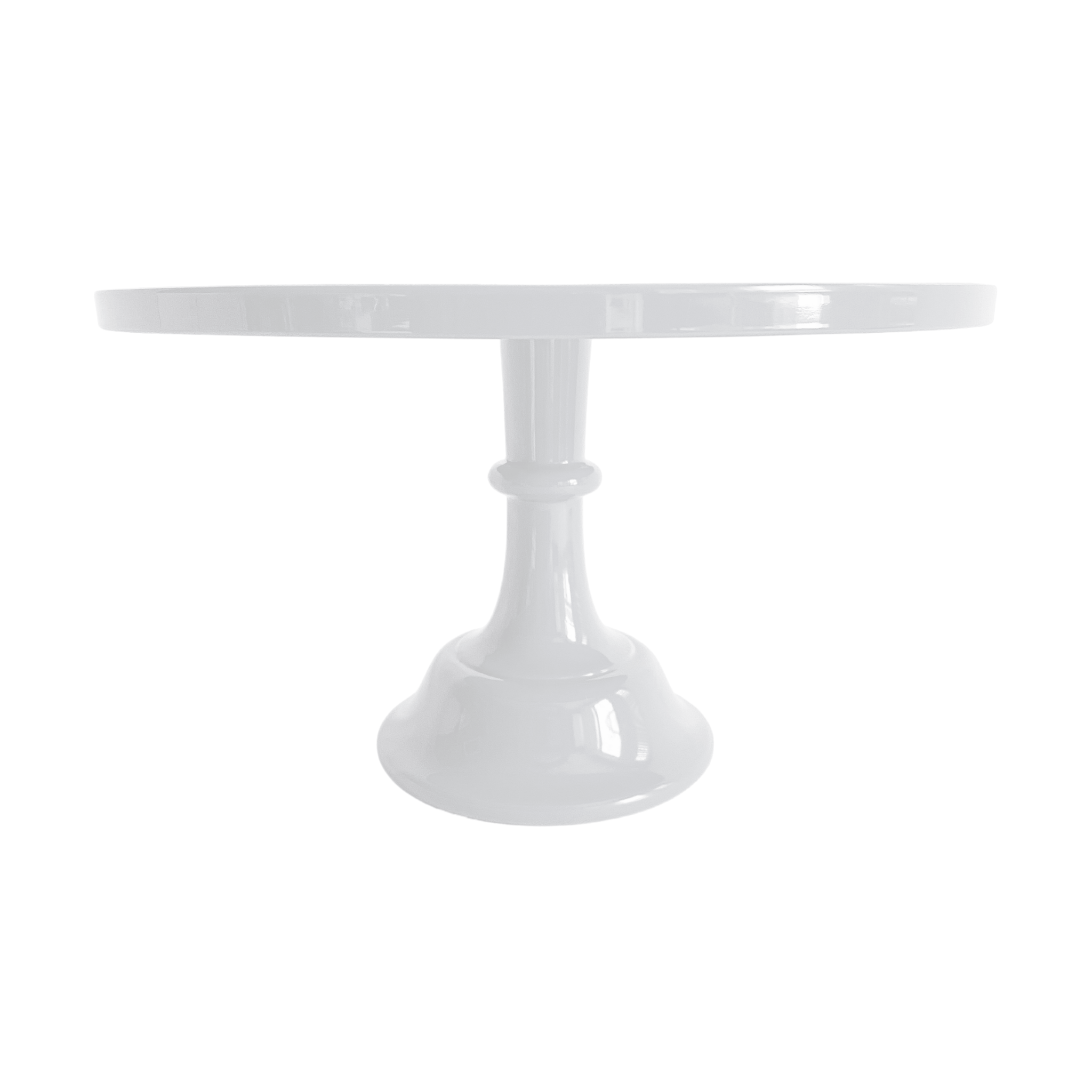 White Melamine Pedestal Cake Stand - bubblegum market