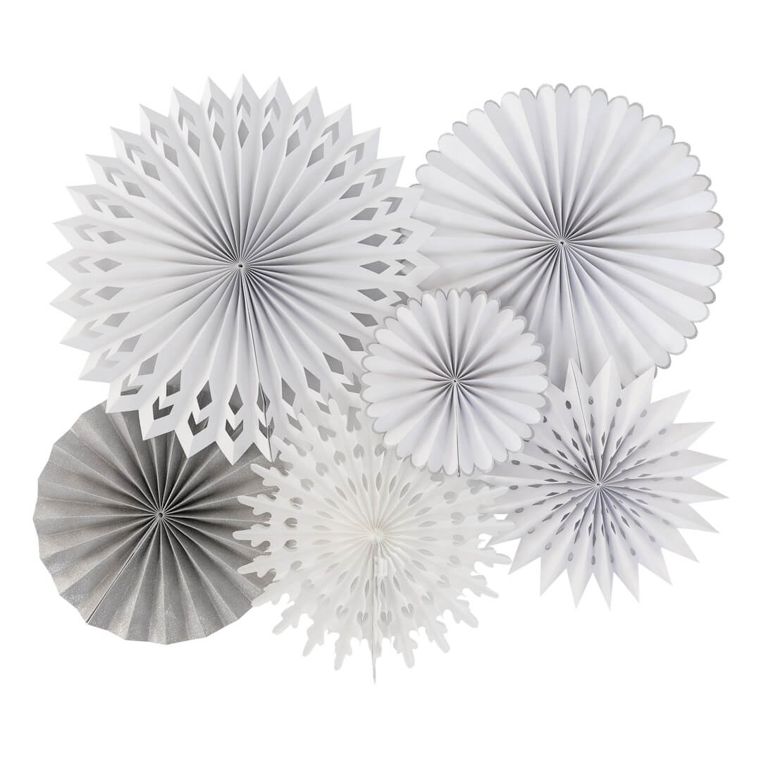 Winter White Decorative Fans Set - bubblegum market