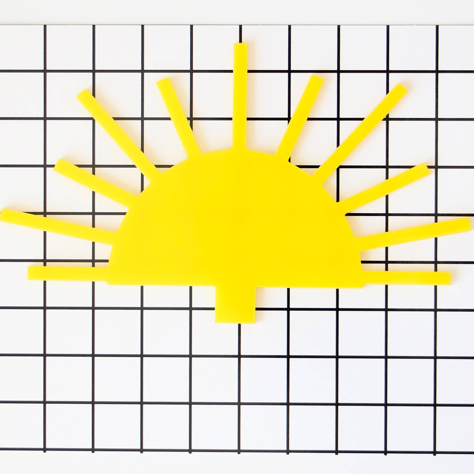 Yellow Sun Acrylic Cake Topper - bubblegum market