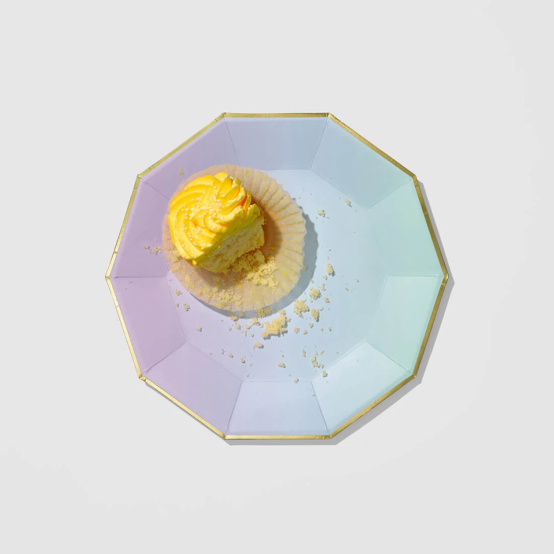 Yes Way, Ombre Large Paper Plates 9.25" - bubblegum market