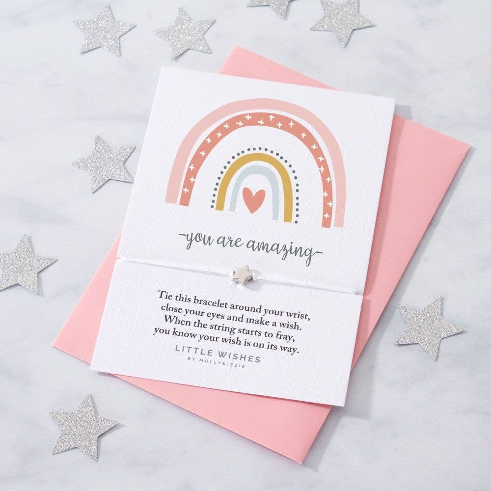 You Are Amazing Wish Bracelet - bubblegum market