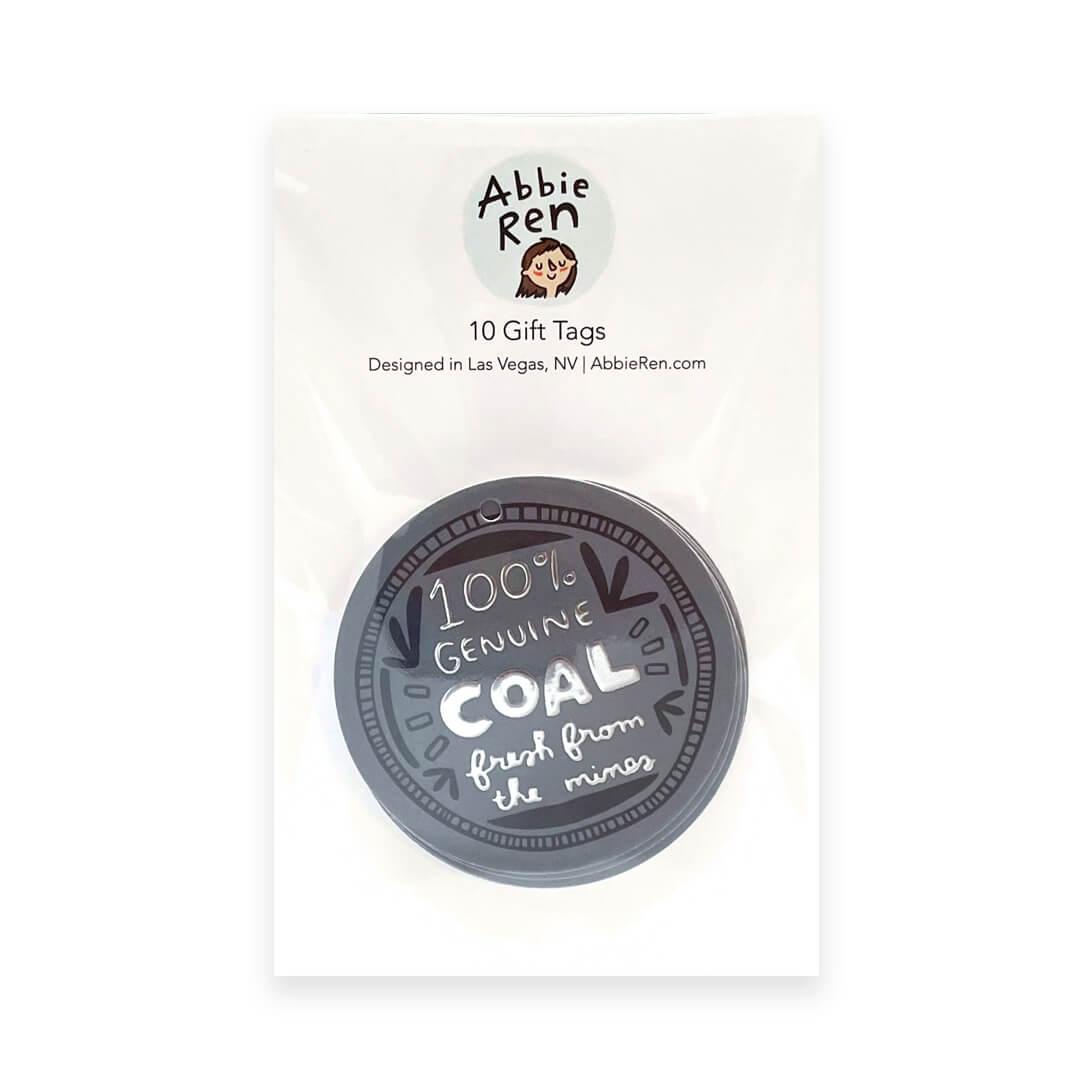 100% Coal Holiday Gift Tags (Set of 10) - bubblegum market