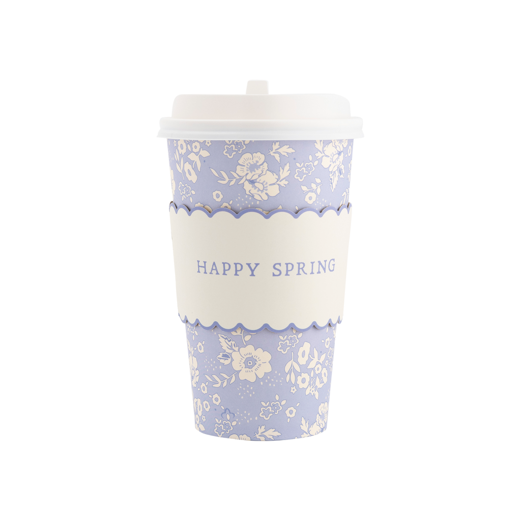 Happy Spring Floral To-Go Cups