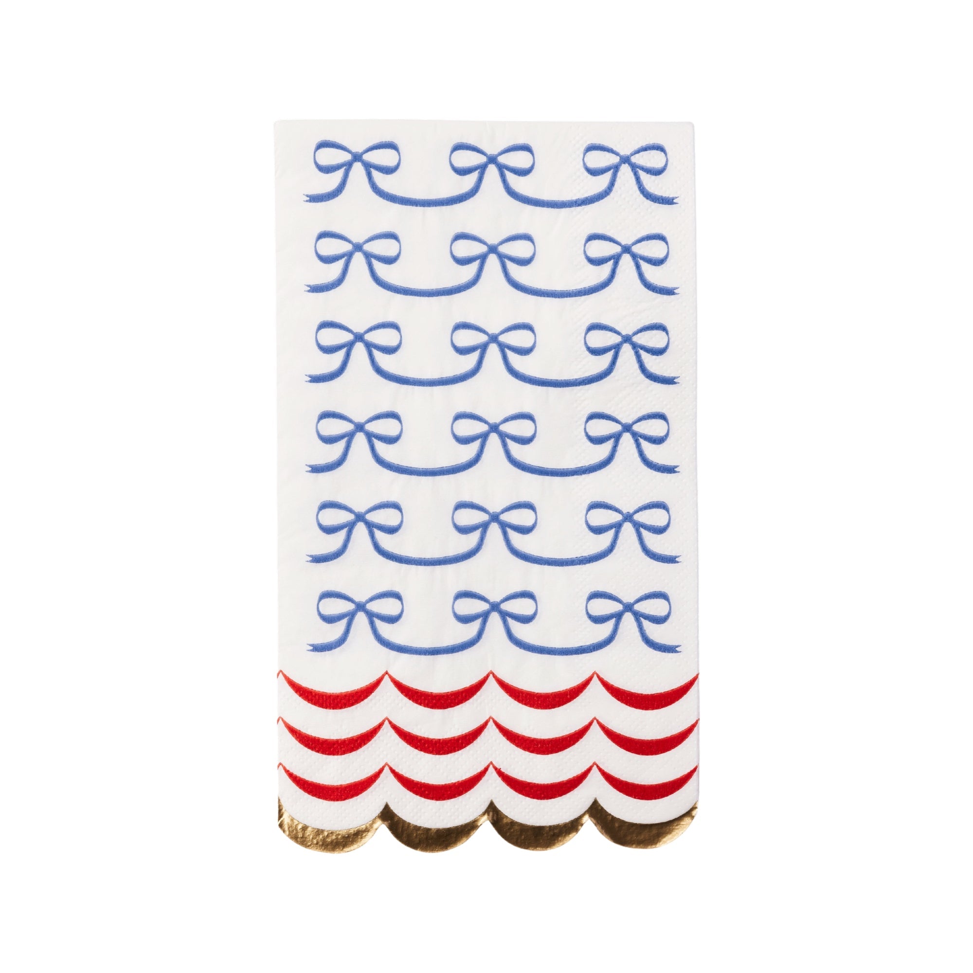 4TH of July Bow Flag Guest Towel Napkins - bubblegum market