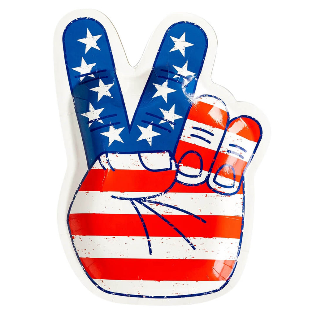 4th-of-july-party-american-flag-peace-hand-paper-plates