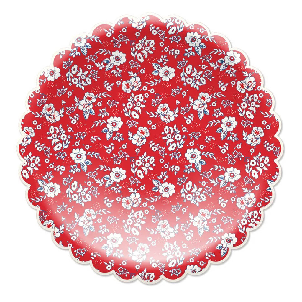 4th-of-july-party-small-liberty-floral-paper-plates-red-white-navy-blue-ditsy-flowers-and-stars-pattern-memorial-day-summer-party-red-white-blue
