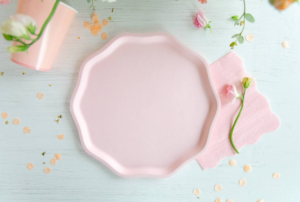 Petal Pink Compostable Dinner Plates 10.5"