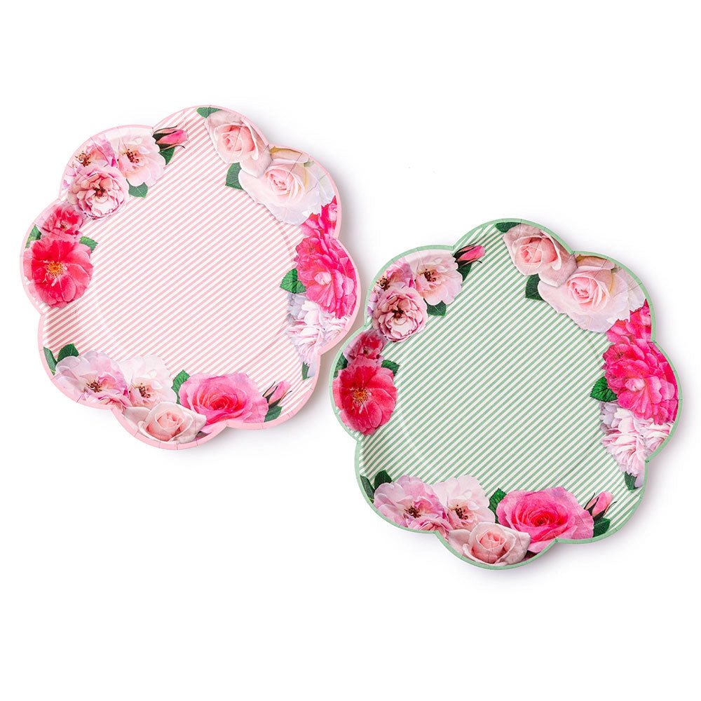 A Very English Rose Paper Party Plates 10"