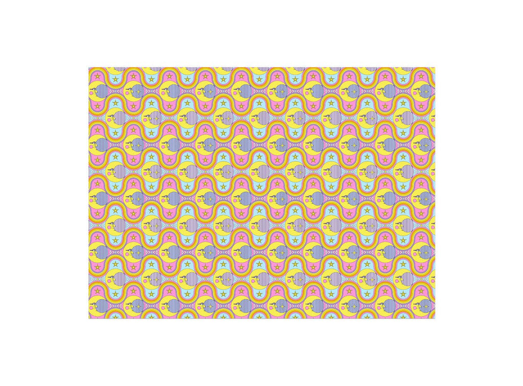 Moon and Rainbows Wrapping Paper Sheets (Roll of 3)