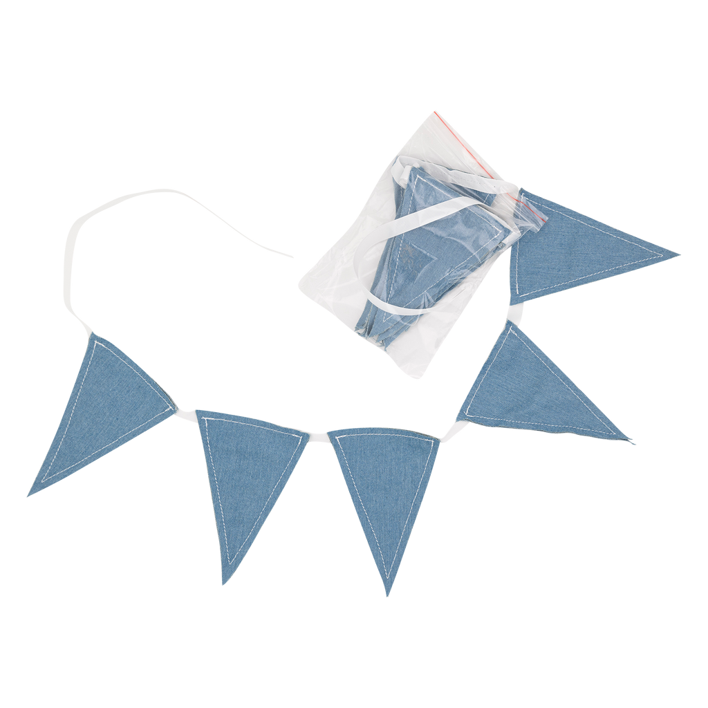 Chambray and Tassel Banner Set