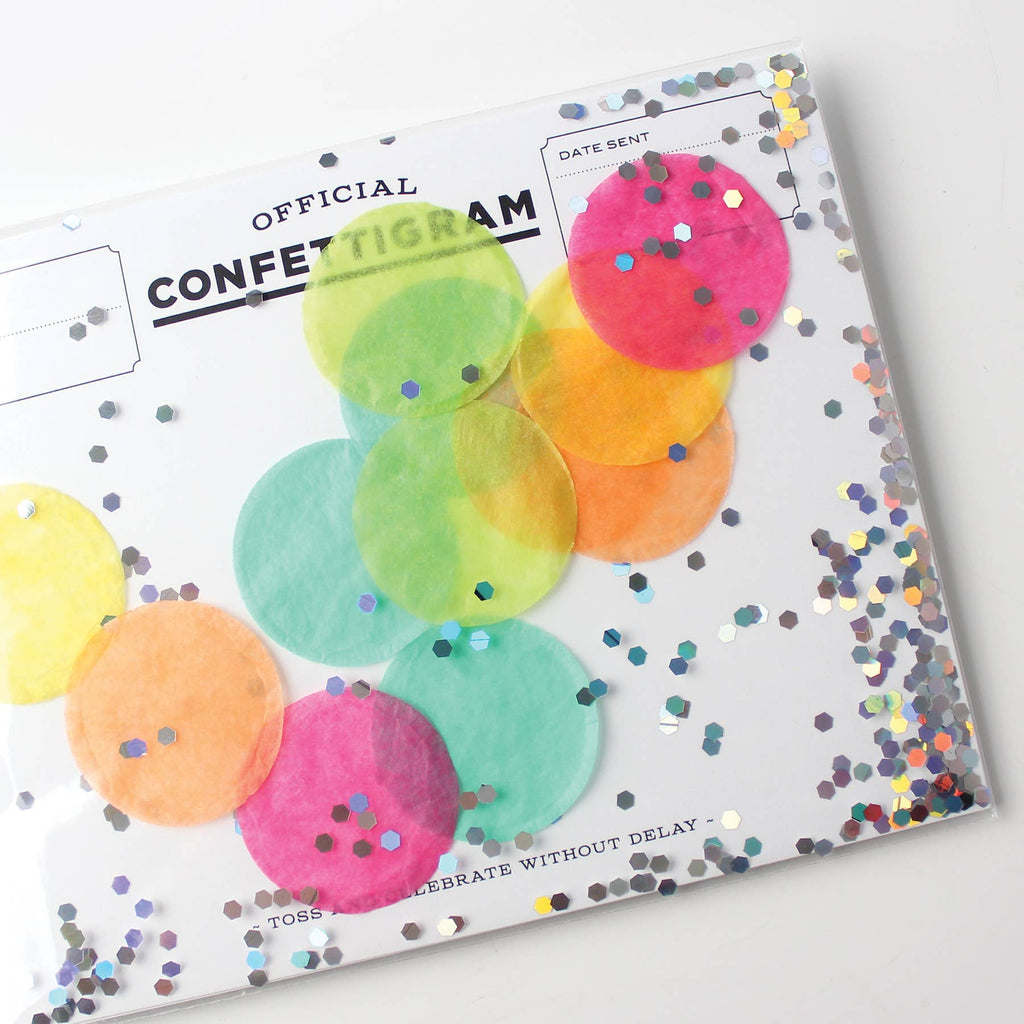 Disco Confettigram Greeting Card