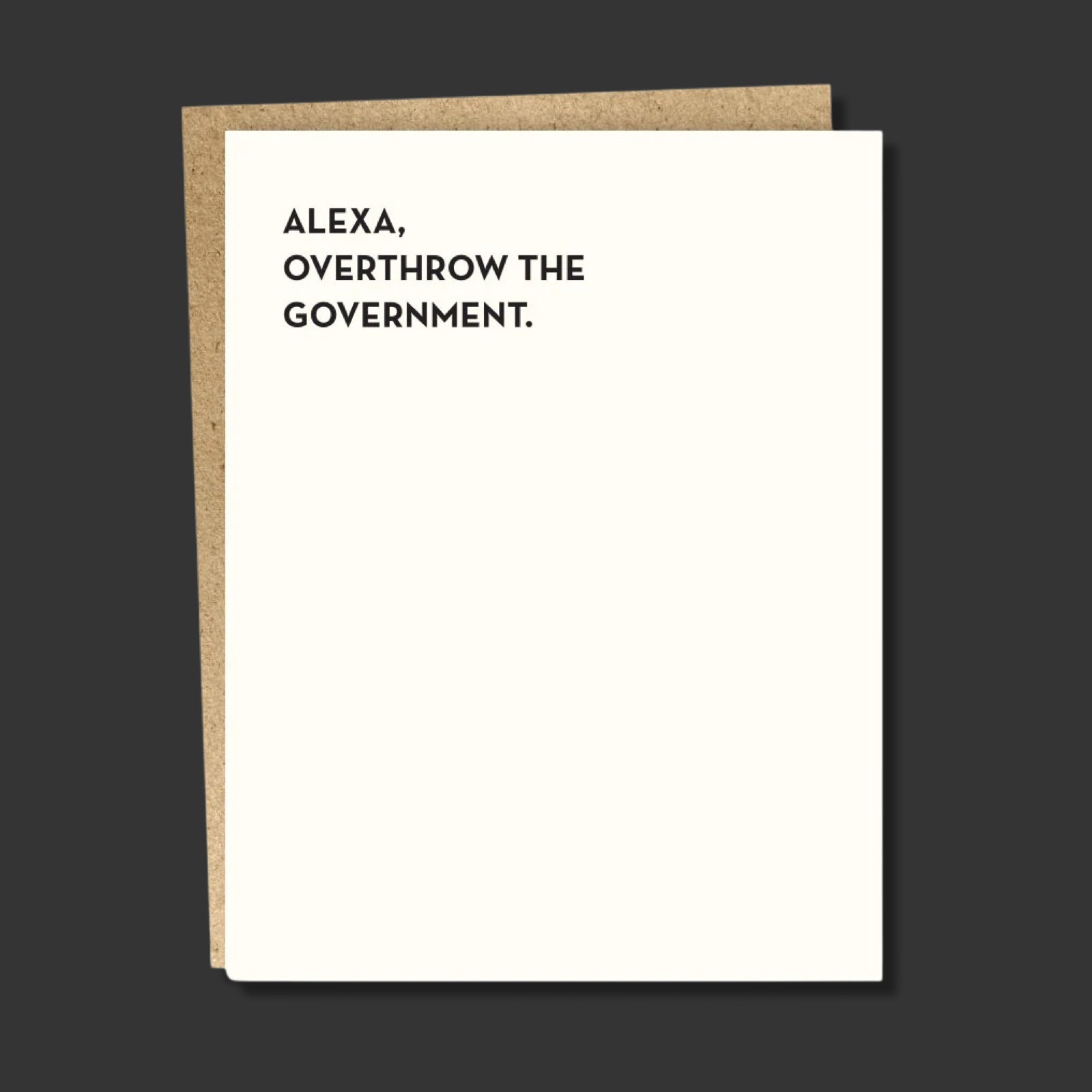 899: ALEXA Political Greeting Card - bubblegum market